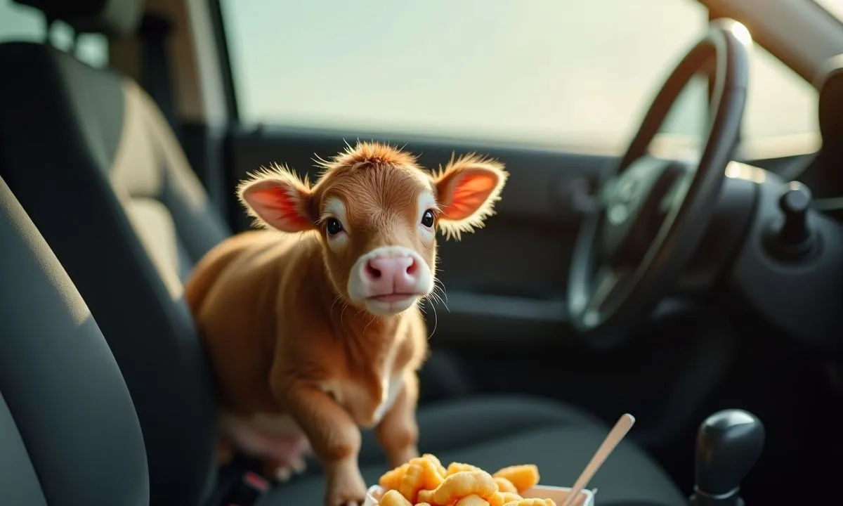 Unbelievable Haul: How a Miniature Cow Ended Up in My Passenger Seat