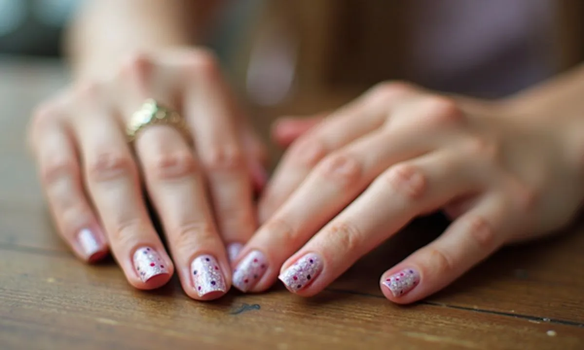 secret floral berry - Secret Floral and Berry Polka Dot Nails That'll Shock Your Style